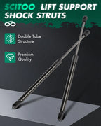 2X Hood Lift Support Shock Struts for Ford F250 F350 F450 F550 (2017–2022)