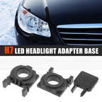 Set of 2 H7 LED Headlight Adapter Bases for Ford Fiesta (2009–2014)