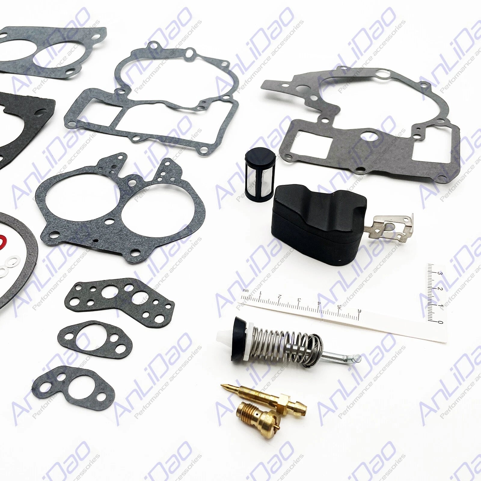 Carburetor Rebuild Kit for Mercruiser (3302-804844002, 76086, 8109291, 9043, 90611)