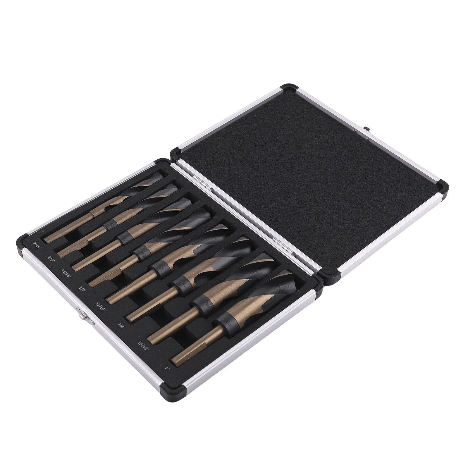 8-Piece Wood Drilling Bit Kit HSS with Case