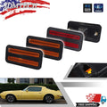 Front Amber & Rear Red Side Marker Light Reflectors for Pontiac Firebird (1970–1981)