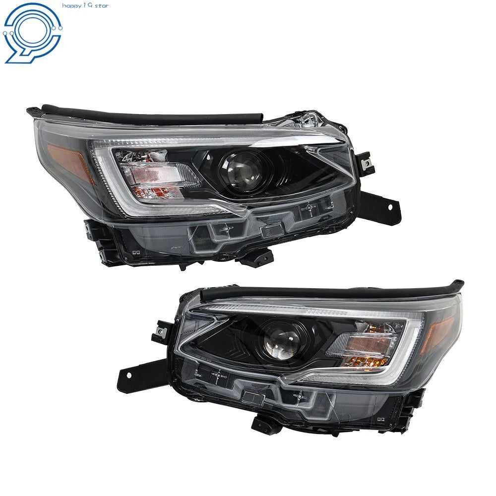 Set of 2 LED Headlights for Subaru Legacy/Outback (2020) Black