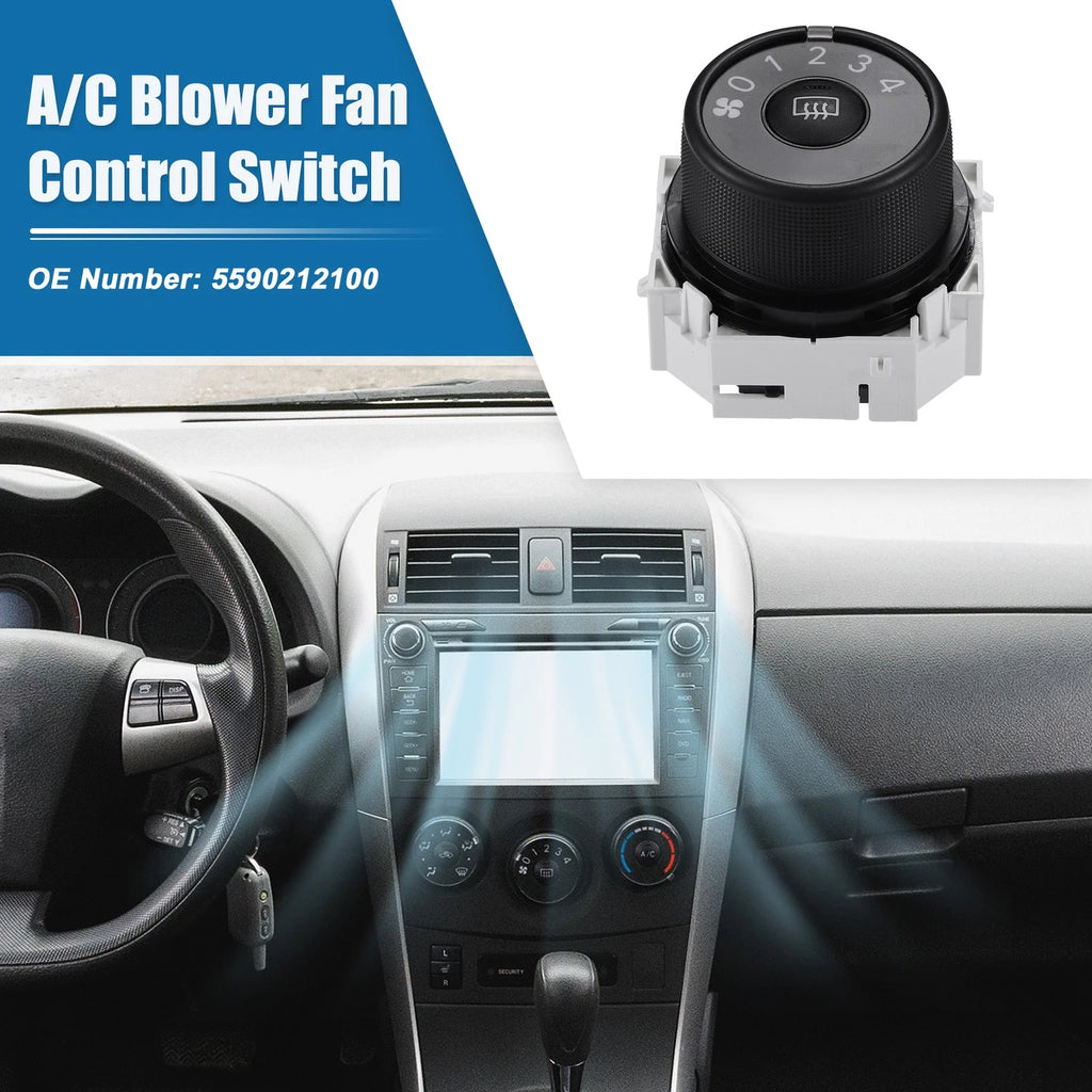 A/C Blower Fan Control Switch No. 5590212100 for Toyota Corolla XRS (2009–2013)