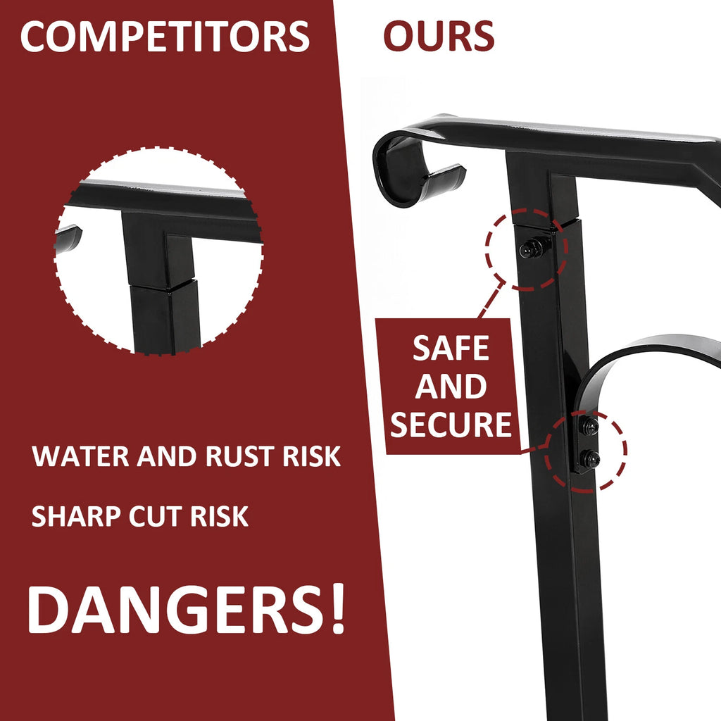 Adjustable Steel Step Handrail for Outdoor Stairs (1-2 Steps)