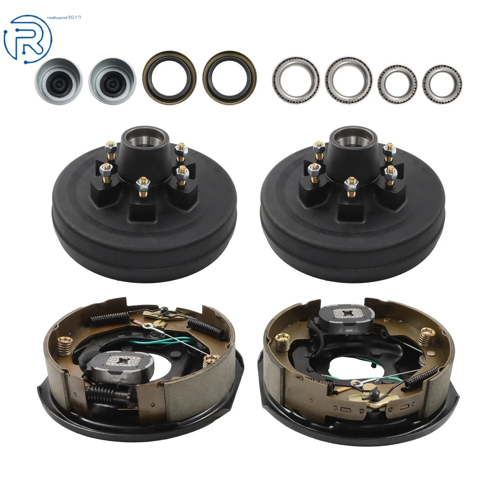 Trailer Hub Drum Kit 5 on 4.5" for 3500 lbs Axles (10"x2-1/4")
