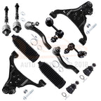 12Pcs Front Lower Control Arm Tie Rod Suspension for Nissan Xterra (2005–2015)