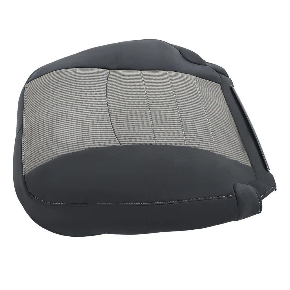 Set of 2 Gray Cloth Seat Covers for Dodge Ram 1500 2500 3500 (2009–2012)