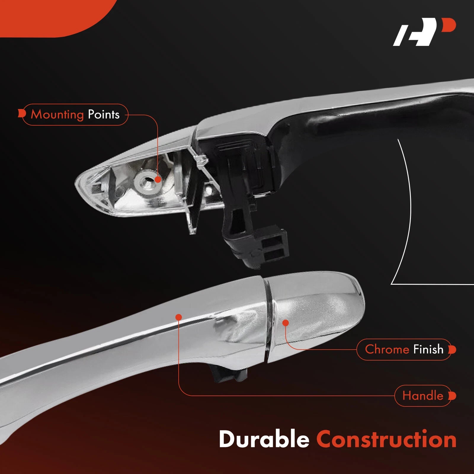 Rear Right Exterior Door Handle for Kia Sorento (2016–2020)