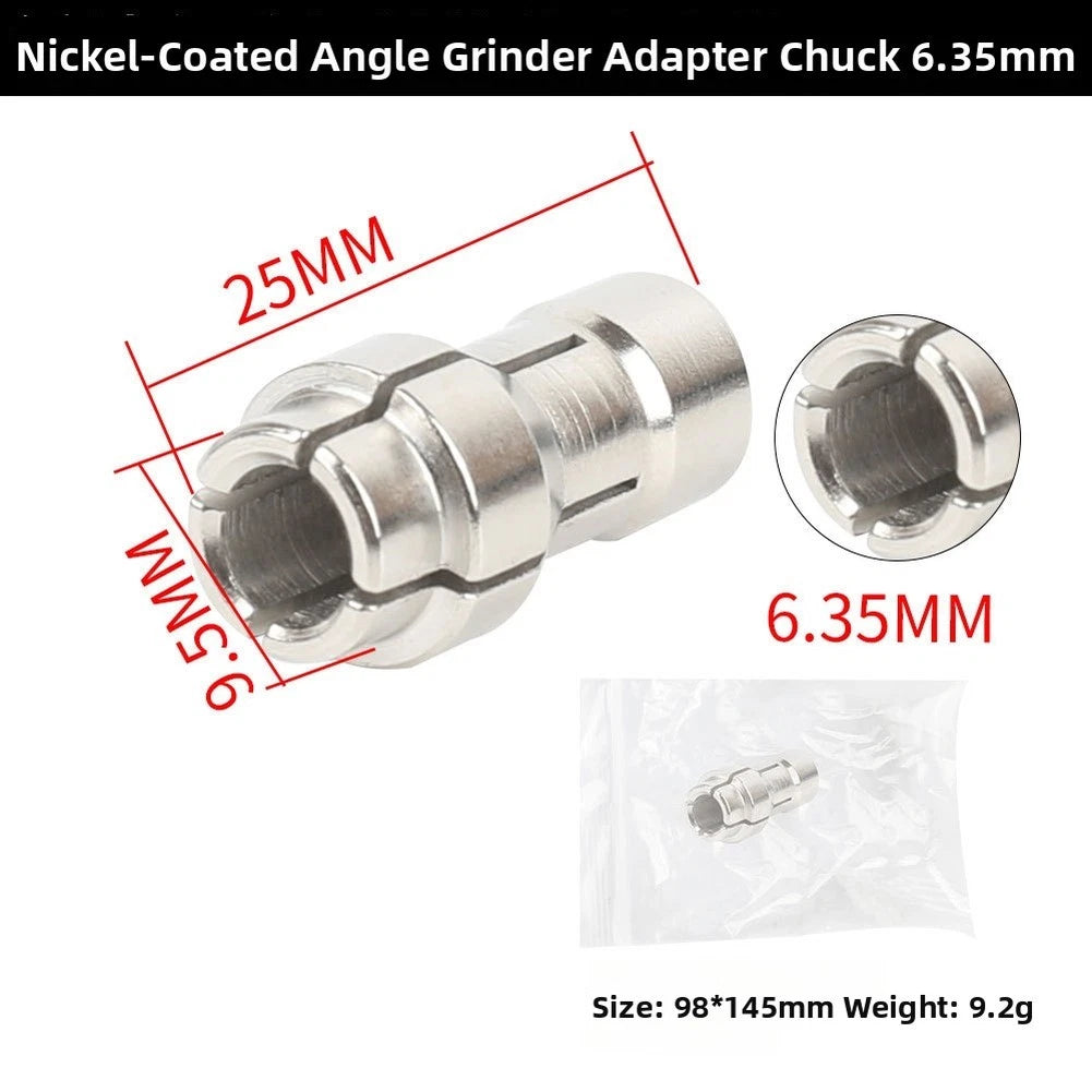 Adapter Head for Angle Grinder (3mm, 6mm, 6.35mm Chuck Sizes)