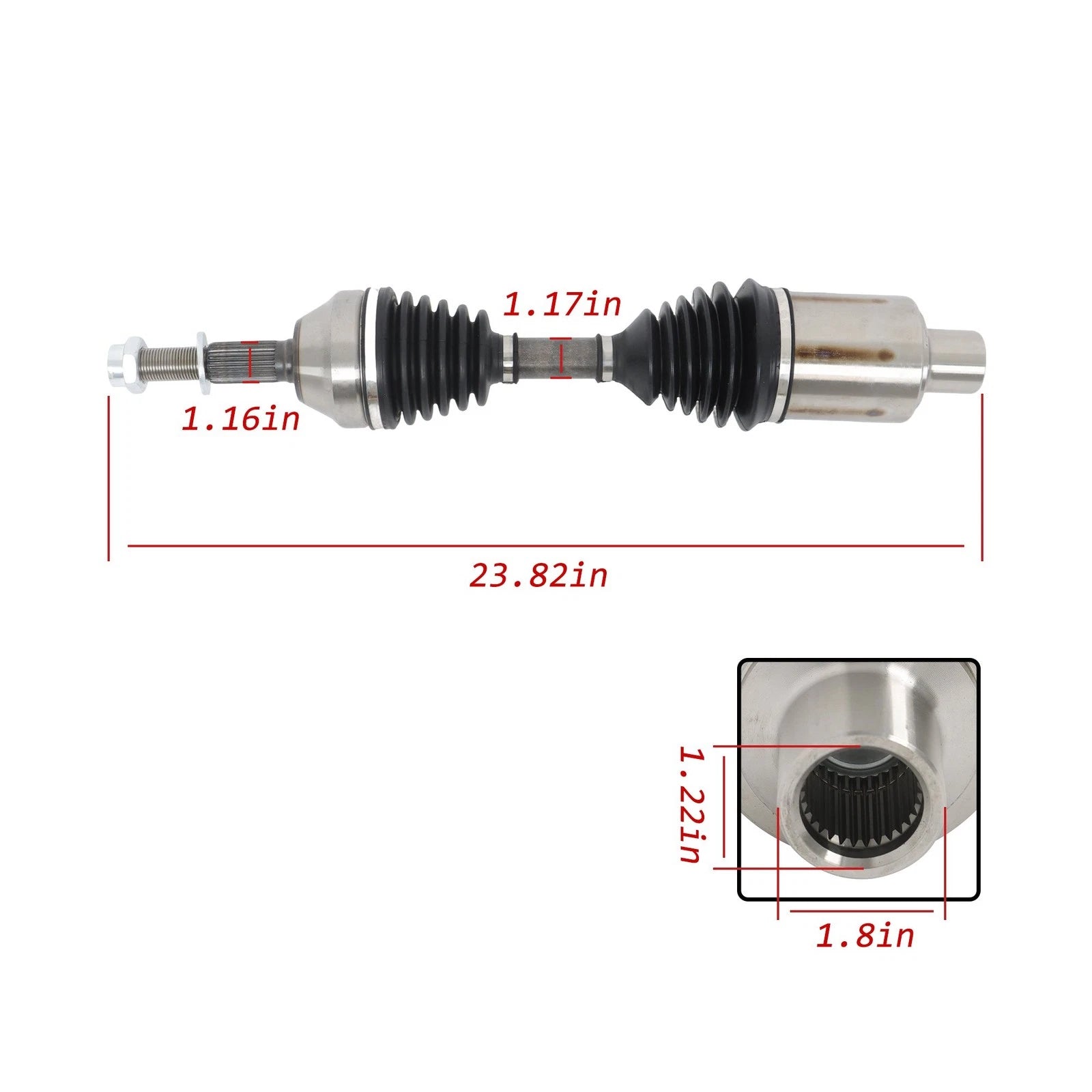 Front Right CV Shaft 5066020AA for Jeep Liberty (2002–2007)