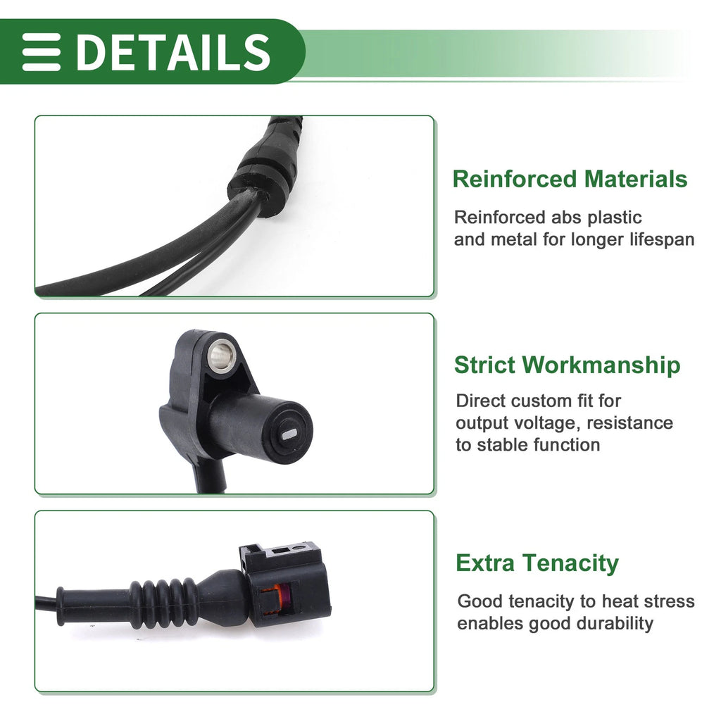 ABS Wheel Speed Sensor for Audi A4 B6 (2001–2005) 8E0927803A/8E0927803