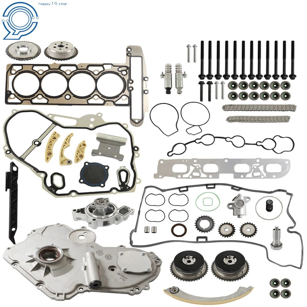 Timing Chain Kit with VCT Solenoid & Water Pump for Chevy Equinox (2012–2017)