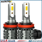 AUXITO H11 H8 CSP Yellow LED Fog Driving Light Bulbs for
