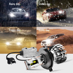 2X H4 9003 LED Headlight Bulbs for NOVSIGHT Conversion Kit (High Low Beam)