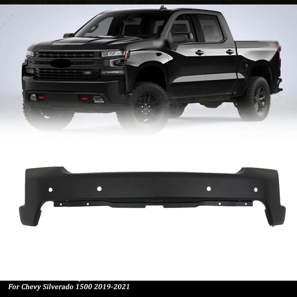 Front Bumper Face Bar for Chevy Silverado 1500 (2019-2021) Black Primered