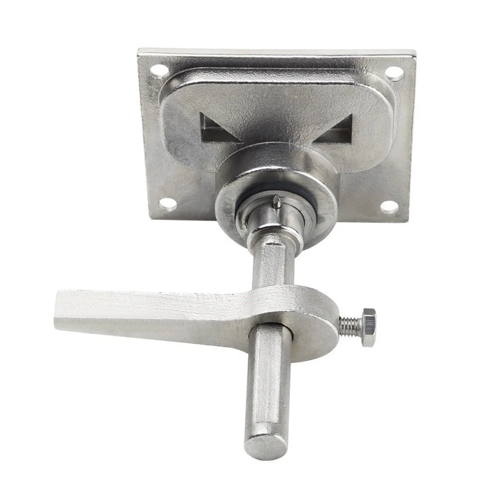 Square Floor Lock for Boat Hatch Installation 316 Stainless Steel