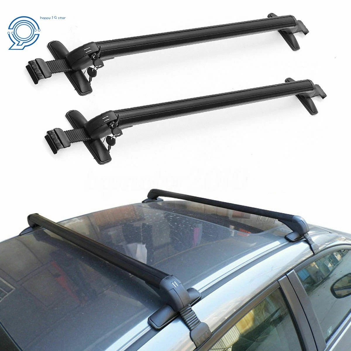 Adjustable Aluminum Roof Rack Cross Bar Carrier for Make Model