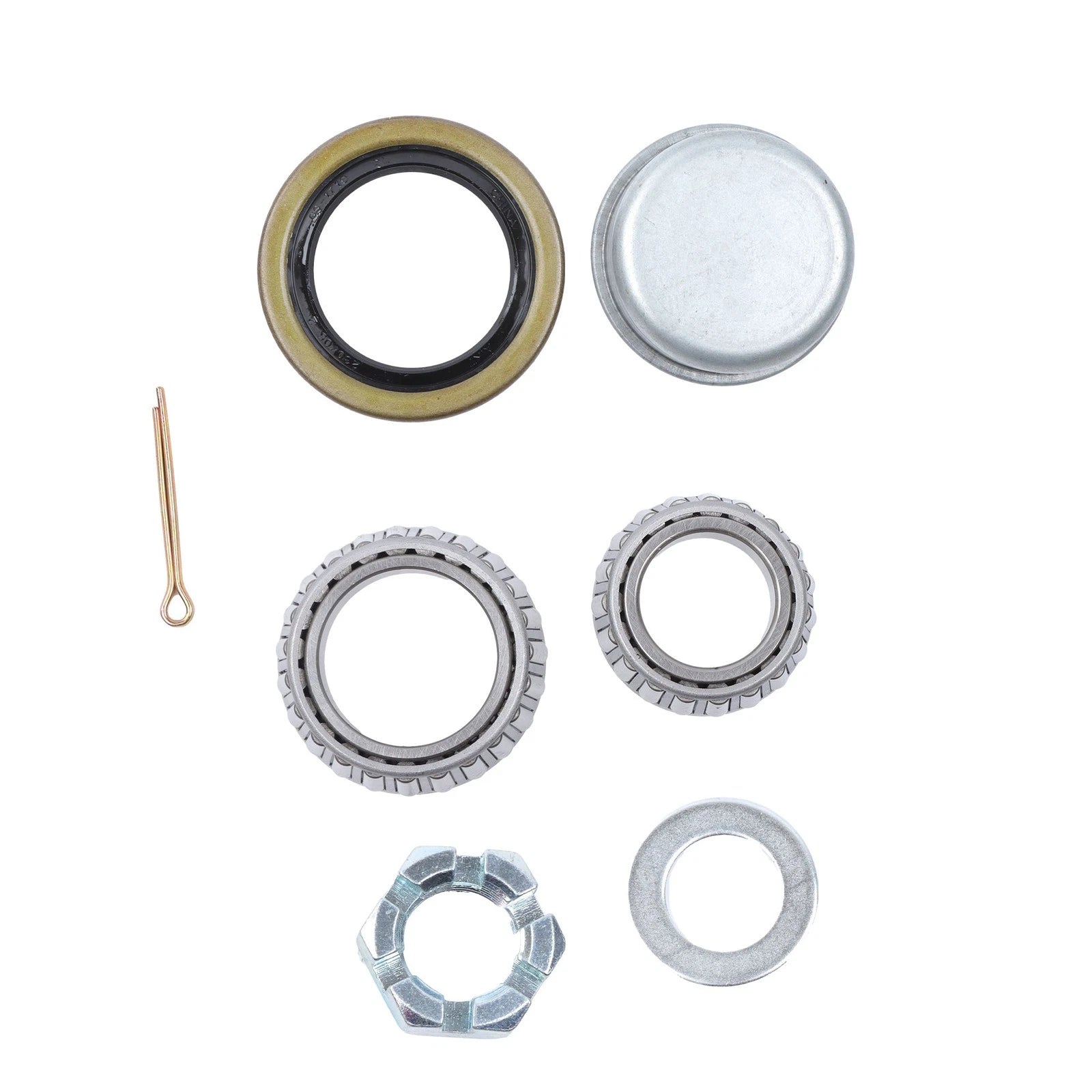 2 Pack Trailer Hub Kit for 5 on 5" Wheels (Fits 11" Square Spindle)