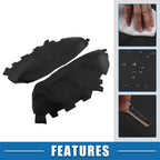 Set of 2 Front Door Panel Armrest Covers for Toyota Avalon (2013–2018) Black