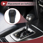 Gear Shift Knob Cover for Hyundai Tucson (2015–2018) Black Faux Leather