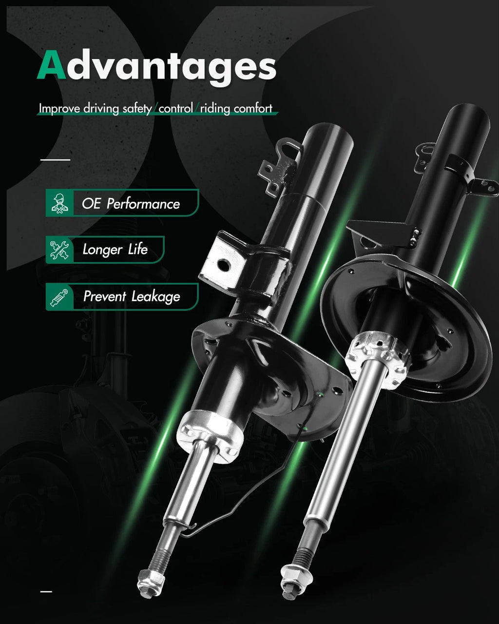 Full Set Shocks Struts for Ford Taurus (1996–2007)