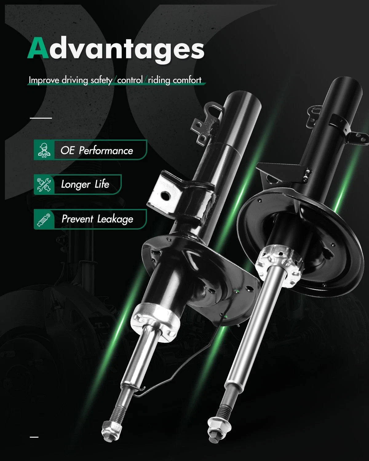 Full Set Shocks Struts for Ford Taurus (1996–2007)