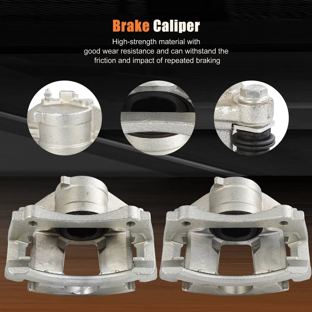 Front Pair Brake Calipers for Buick Rendezvous (2002–2007) w/ Bracket