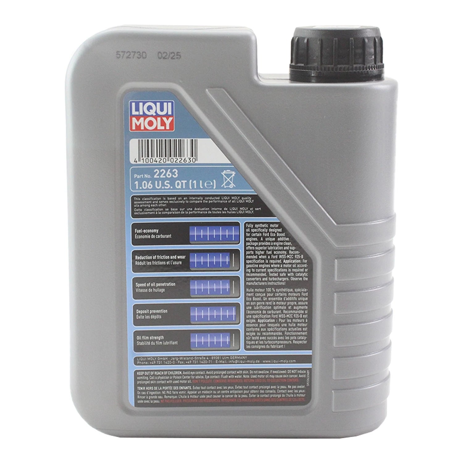 Liqui Moly 2263 Engine Motor Oil Special Tec F ECO 5W-20 (1 L) for