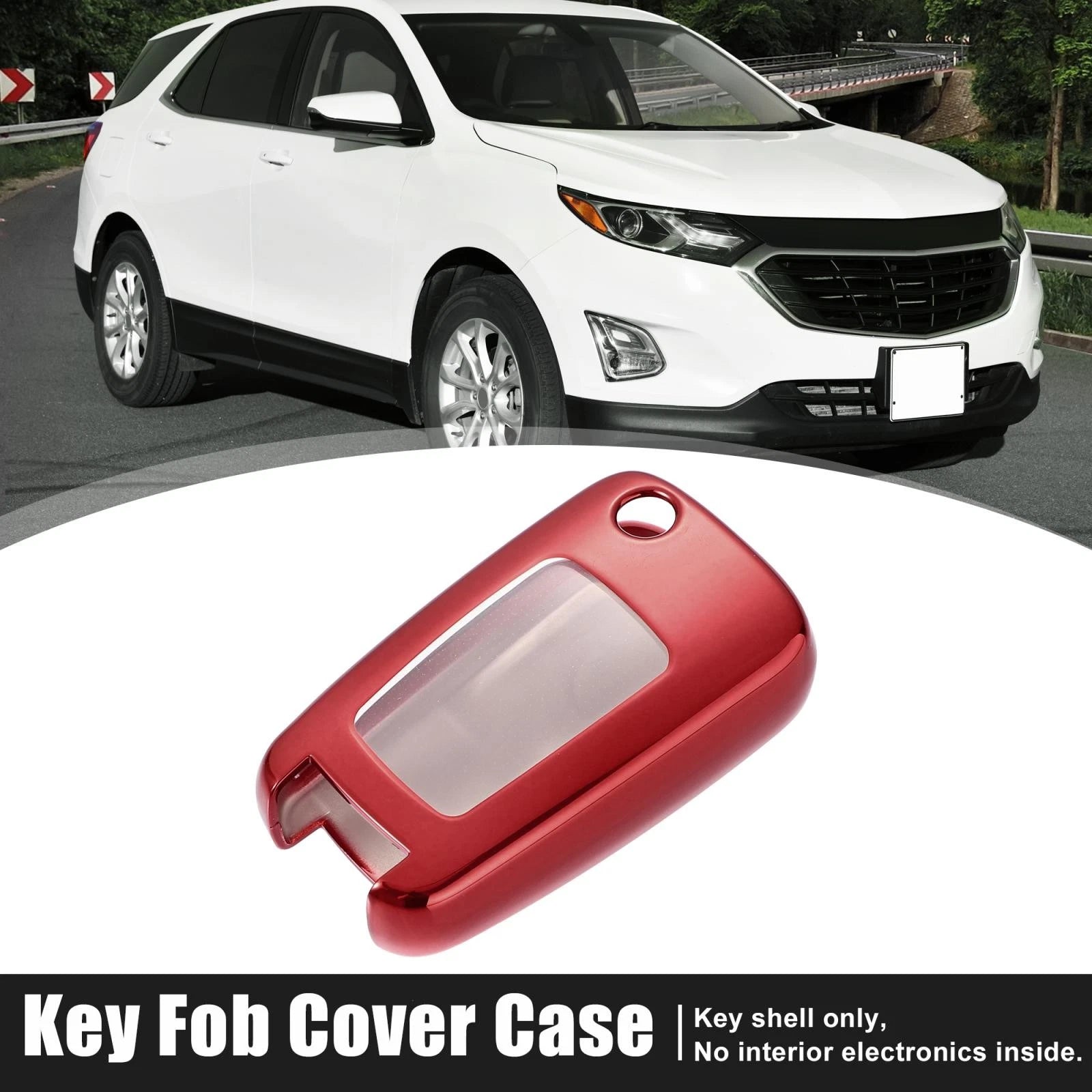 TPU Key Fob Cover for Chevrolet Impala (2014–2019) Red 745065754856