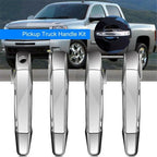 4 x Chrome Door Handle Covers for Cadillac Escalade, Chevrolet Silverado, GMC Yukon