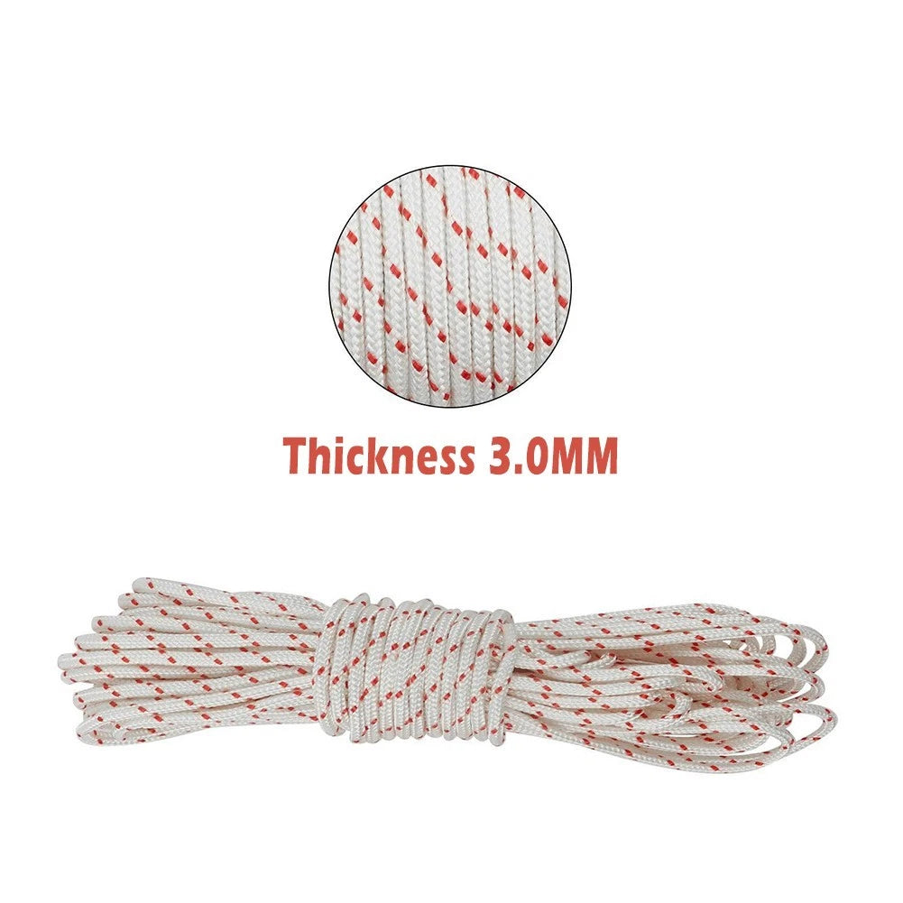 Starter Rope for Lawnmowers (Polyamide Red/White)