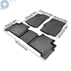 Set of 3 TPE All Weather Floor Mats for Jeep Grand Cherokee (2022–2025)