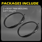 Set of 2 Outer Roof Trim Molding for Honda Civic (2016–2021)