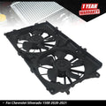 Dual Radiator Condenser Cooling Fan Assembly for Chevrolet Silverado 1500