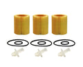 Set of 3 Engine Oil Filters for Lexus Toyota (Wix)