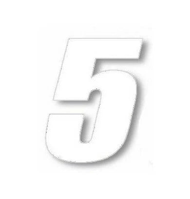 3 Pack Number Plate Decal for One Industries (7")