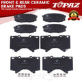 Ceramic Brake Pads for Toyota Tundra Sequoia Land Cruiser Lexus LX570 (2007–2021)