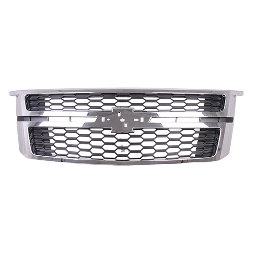 Replacement Black Chrome Plastic Front Grille (See compatibility Chart)