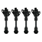 Set of 4 Ignition Coils for Ford Escape Fiesta Fusion (2013–2016) 1.6L I4