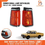 Chrome Front Corner Signal Lamp Light for Nissan Datsun 720 (79-87)