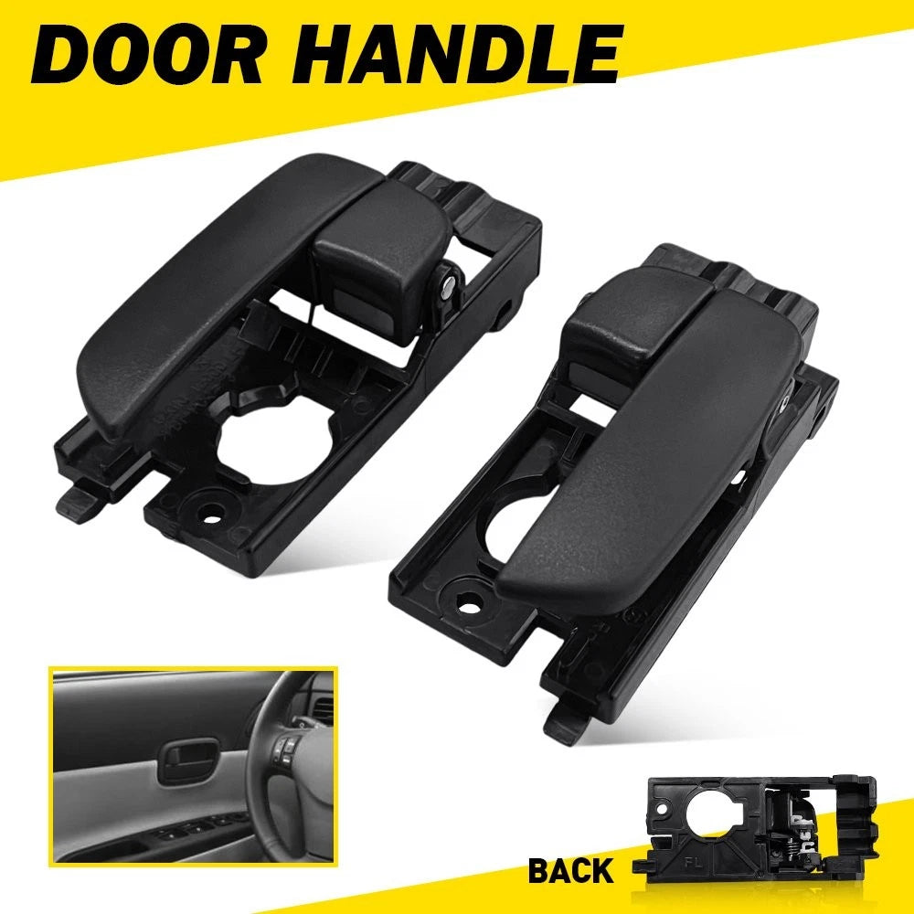 2Pcs Front Interior Door Handles Black for Hyundai Accent (2006–2011) LH & RH