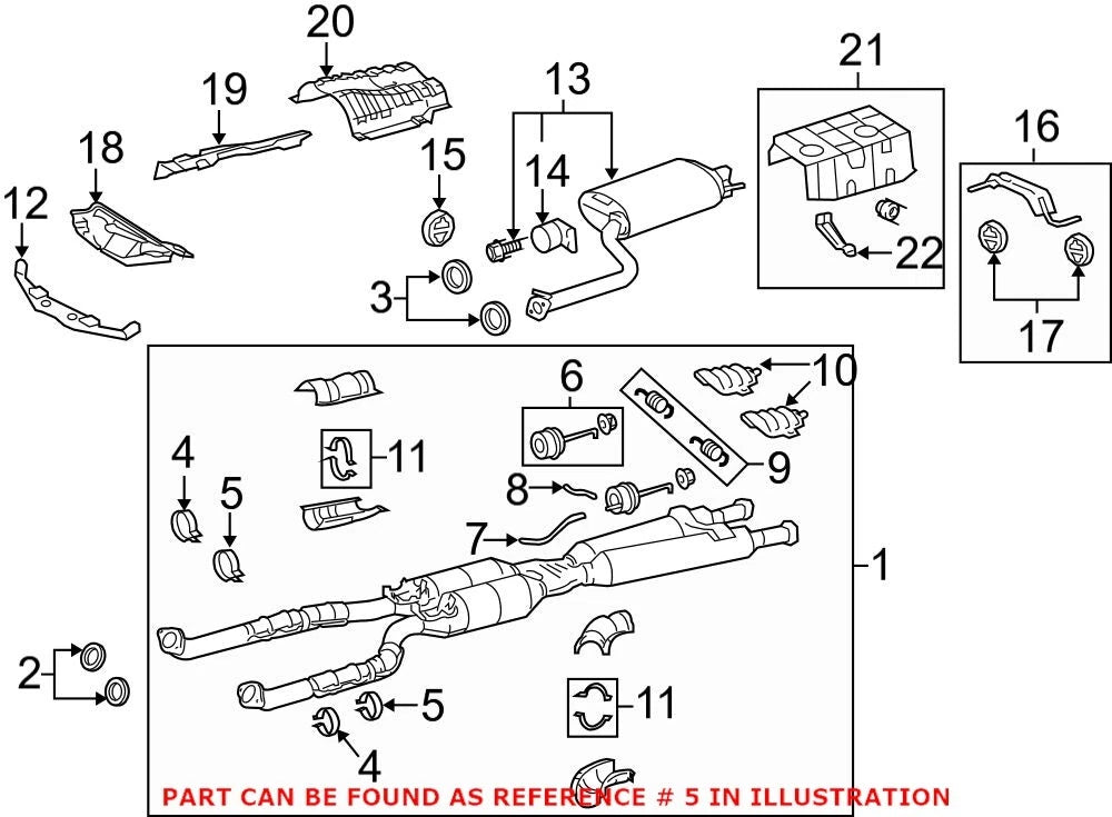 Exhaust Muffler Clamp for Lexus (9008046121)