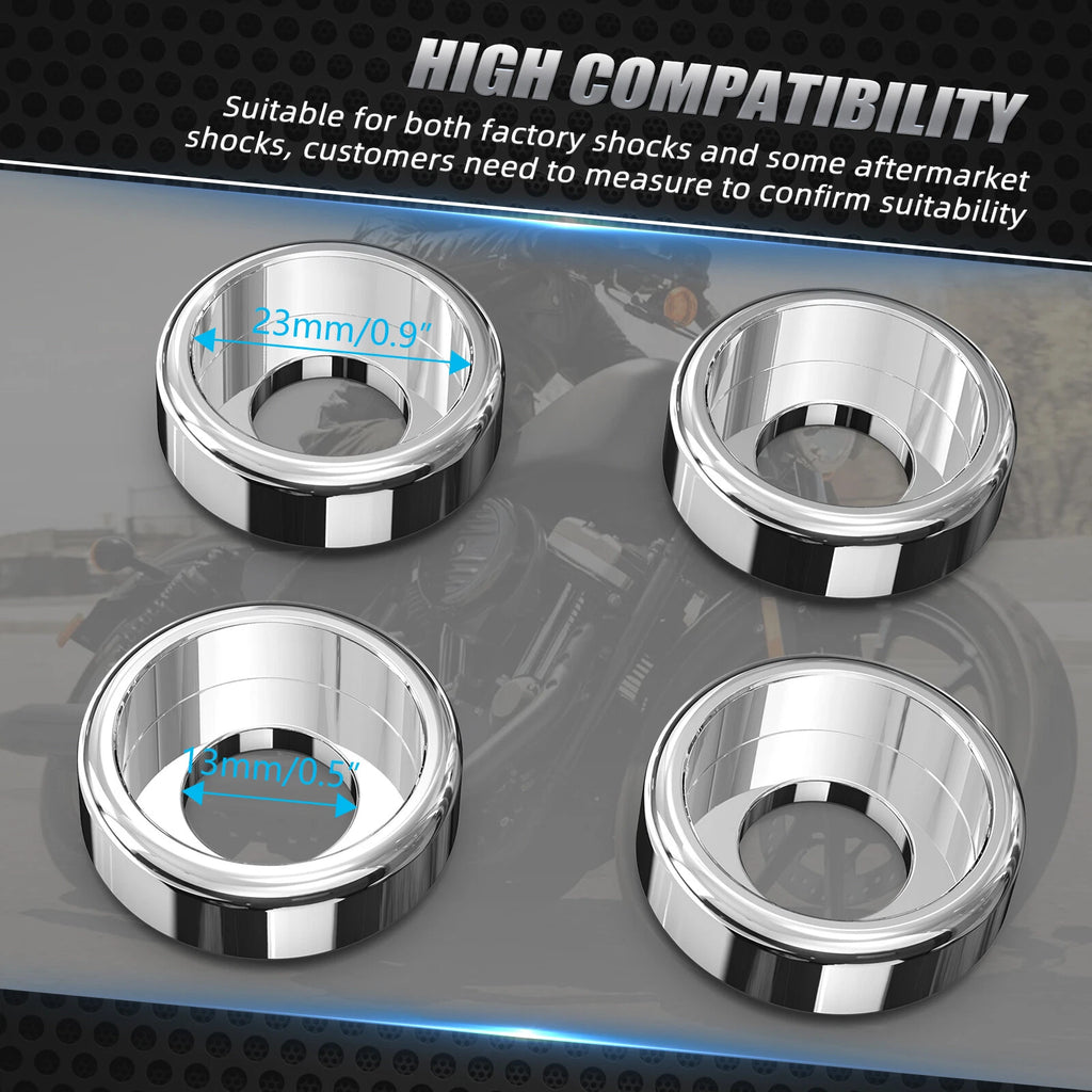 Shock Absorber Bracket Decorative Rings for Harley Roadster XL1200CX (2016–2023)