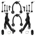 Set of 14 Front Upper Lower Control Arms for Jeep Commander Grand Cherokee (2005–2010)