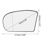 Heated Left Side Mirror Glass for Mercedes-Benz E320 E350 E500 E55 AMG (2003-2009)