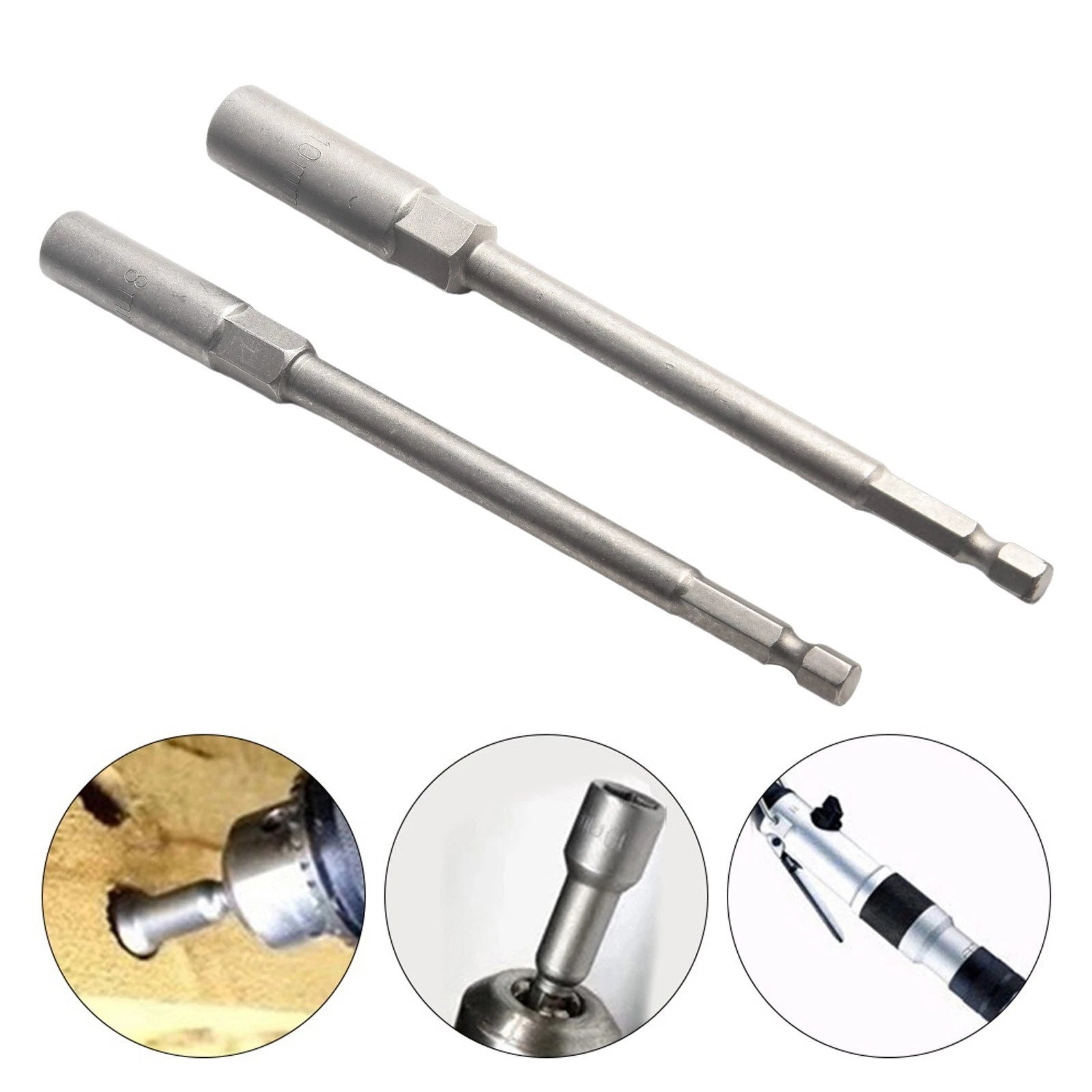 Heavy Duty Hex Socket Nut Driver Set (150mm Length)