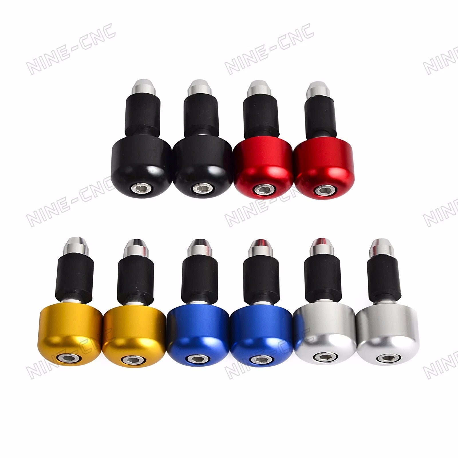 CNC 7/8" Handlebar Caps for Aprilia RS125/250 RSV 1000 RSV4 Tuono 1000