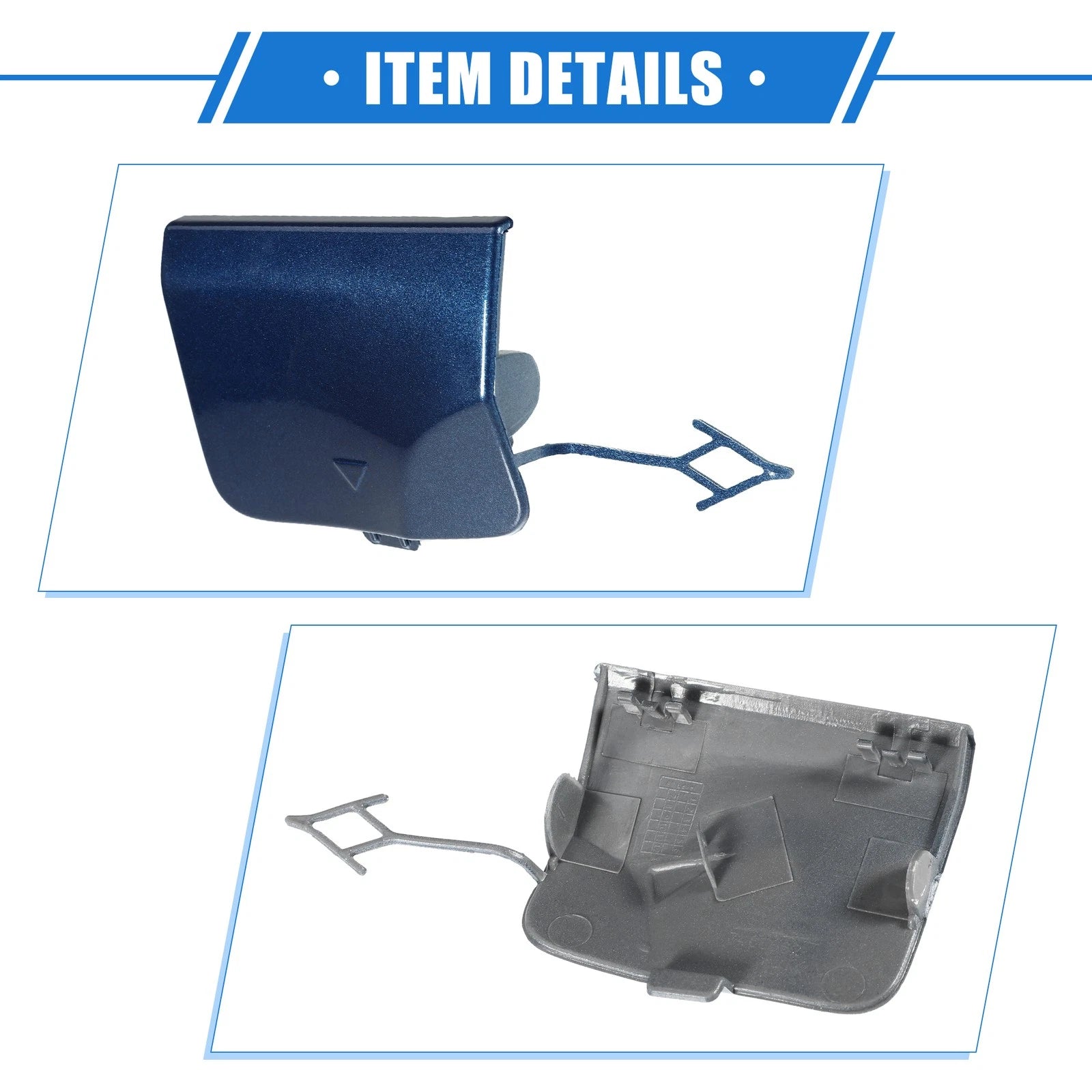 Tow Hook Eye Hole Cover Cap for BMW X3 G08 (2018–2020) Blue Rear Right