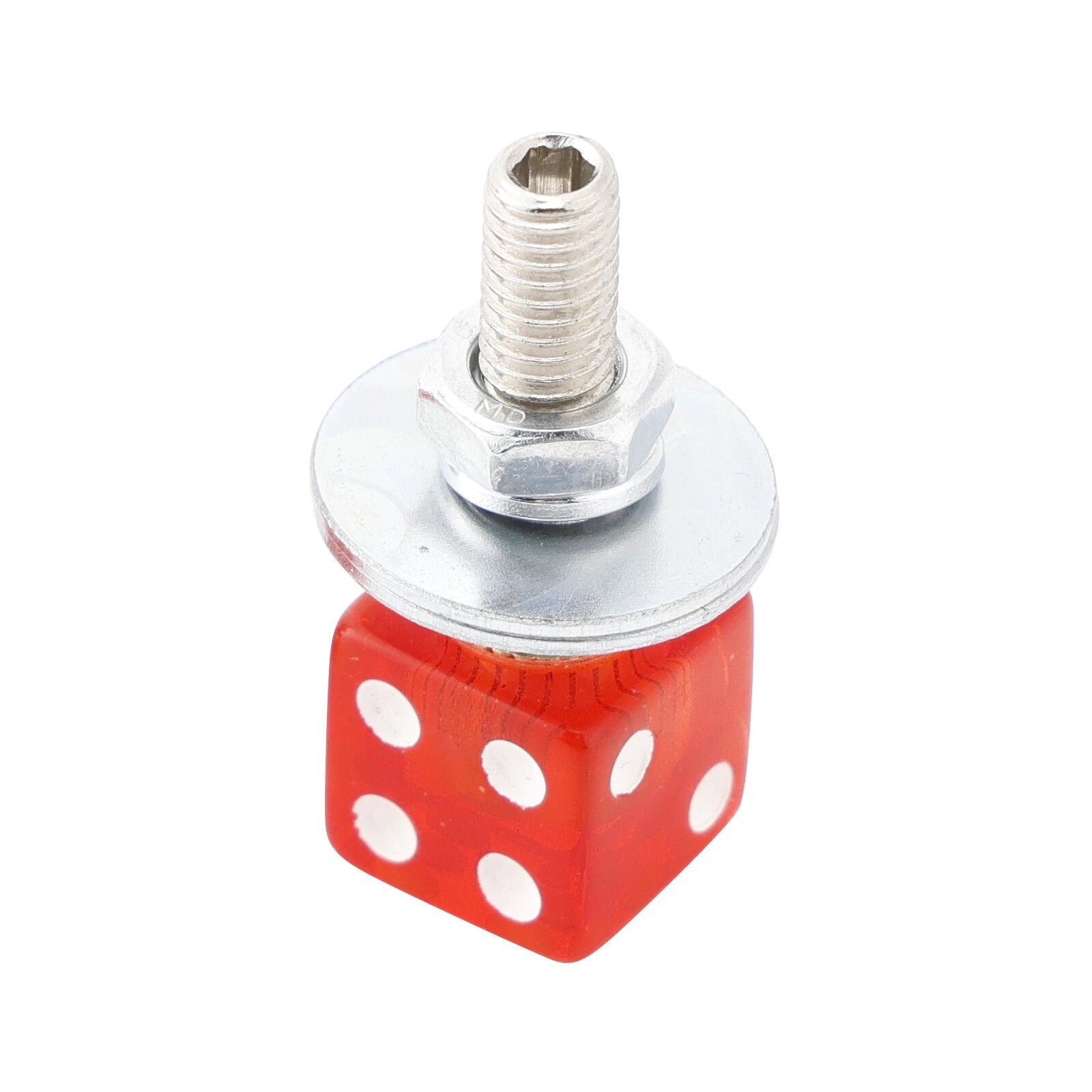 Set of 4 M6 Plastic License Plate Frame Screws Bolts Red for Custom Vehicles