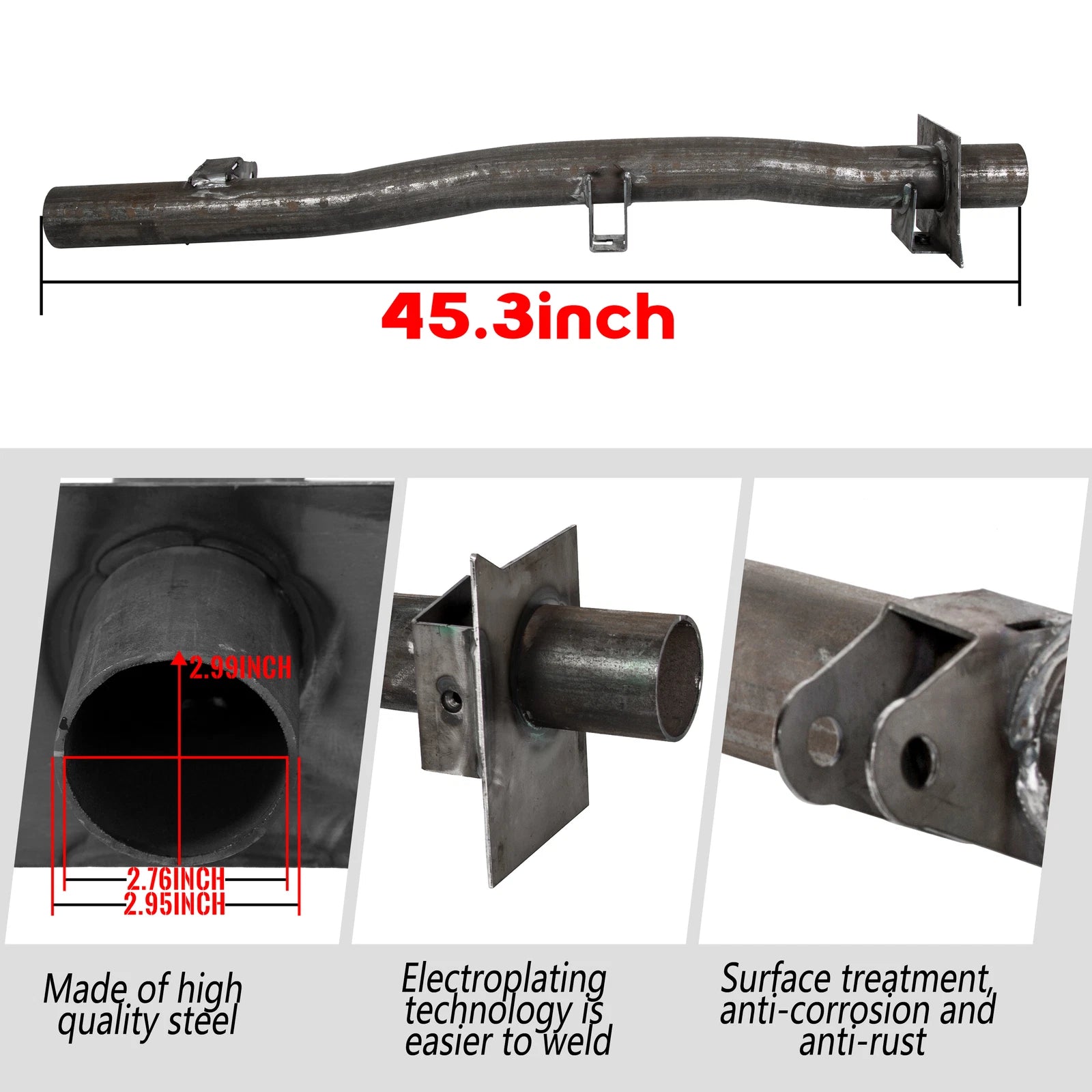 Rear Fuel Tank Support Bar Crossmember for Chevy Silverado Sierra 1500/2500 (1999–2010)